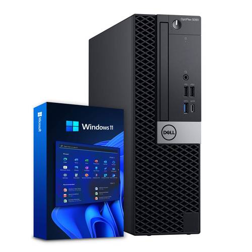 Refurbished Dell OptiPlex 5060 Desktop PC with Windows 11 | Intel Core i5-8500 Hexa-Core Processor (4.3GHz Turbo) | 16GB DDR4 RAM | 500GB SSD + 1TB HDD | Wi-Fi & Bluetooth | Home or Office PC