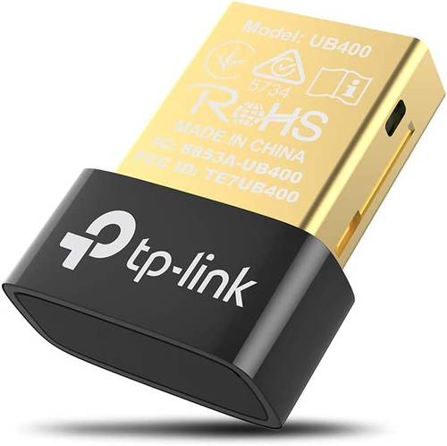 محول بلوتوث 4.0 USB UB400 من تي بي لينك للكمبيوتر  يدعم نظام استقبال بلوتوث ويندوز 5 اكس بي متوافق مع اللابتوب والماوس والكيبورد والطابعة والسماعة ومكبر الصوت واذرع تحكم اجهزة الالعاب