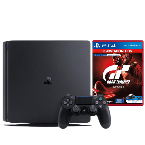 PlayStation 4 500GB with DualShock 4 Controller (Grade A Refurbished) 12 Months Warranty + Gran Turismo CD