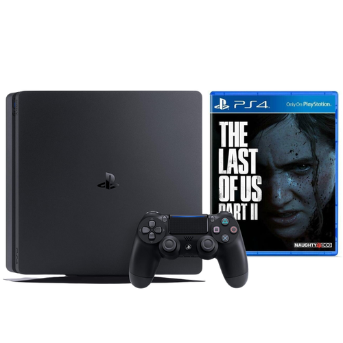 PlayStation 4 500GB with DualShock 4 Controller (Grade A Refurbished) 12 Months Warranty + The Last of Us II CD