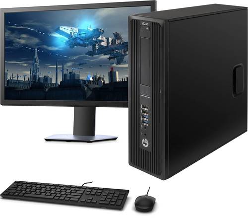 HP - HP-Z240 Desktop Computer with Full Accessories Core i5, 8GB RAM + 19-inch Screen + Wi-Fi + (Renewed) One Year Warranty Free Delivery