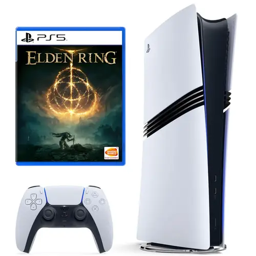 PlayStation 5 Disc Edition with DualShock 5 Controller + Elden Ring (Renewed) 1 Year Warranty