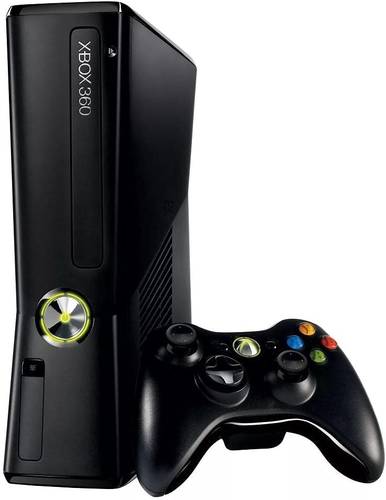 Xbox 360 with Controller + 50 Games - Black (Renewed) Year Warranty