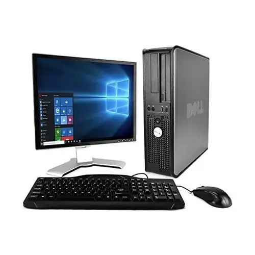 جهاز كمبيوتر ديل مكتبي  DELL انتل Core 2 duo 3.GIZ ذاكرة 256 قيقا رام 8 قيقا + واي فاي + ملحقات ضمان سنة مجدد