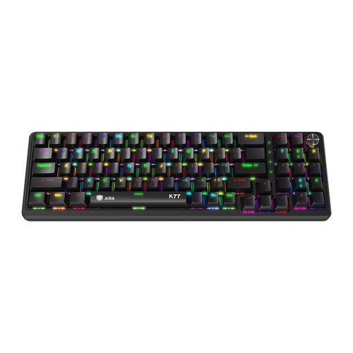 لوحة مفاتيح ألعاب ميكانيكية سلكية ASA K77 RGB