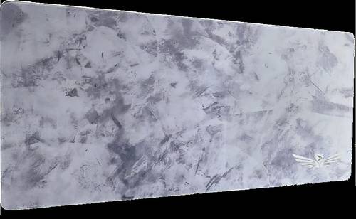 Marble Grey Gaming & Office Mouse Pad - XL Extended Edition - reinforced stitched edges