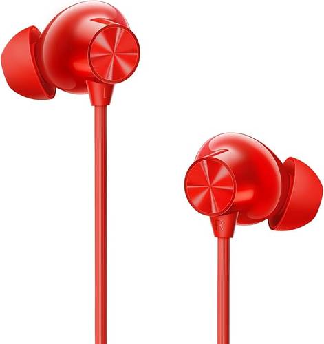 One Plus Bullets Wireless Z3 Bluetooth 5.0 in Ear Earphones, Spatial Audio – 12.4 mm Drivers, 36 Hrs Battery Life (Samba Sunset)