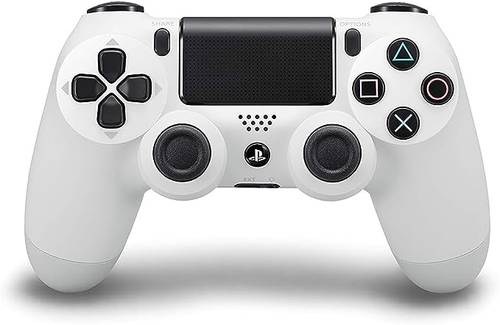 وحدة تحكم دوال شوك 4 لاسلكية لجهاز Playstation 4 - ابيض مجدد