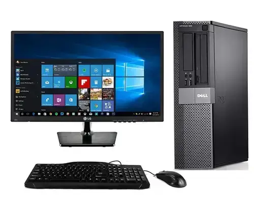 ديل - كمبيوتر  مكتبي  9020 بشاشة 22 انش ومعالج Core i5-4500 + واي فاي + ( مجدد ) ضمان سنه وتوصيل مجانا