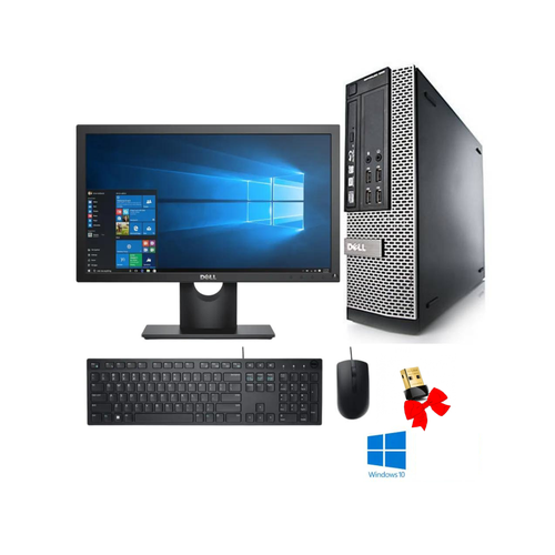 ديل كمبيوتر مكتبي OptiPlex 990 كور اي 5 | 8جيجا رام  | 128 جيجا  SSD +شاشة 20 مع ويندوز 10 برو +وايفاي هديه (مجدد)  ( ضمان 12 شهر ) 