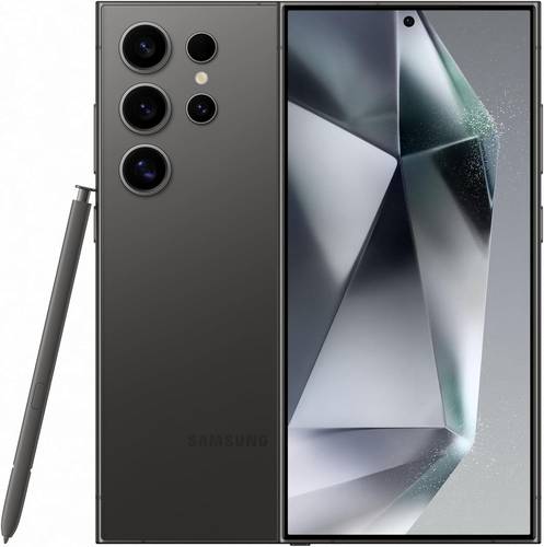 سامسونج جالاكسي S24 Ultra ثنائي الشريحة – 12GB RAM – سعة 512GB – داعم 5G – لون Titanium Black – النسخة العالمية - مجدد