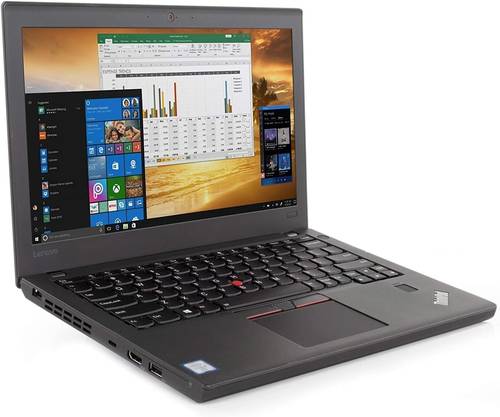 Renewed - ThinkPad X270 Business Laptop With 12.5 inch Display,Intel Core i3-6th Generation CPU/8GB DDR4 RAM/180GB SSD/Windows 10 Pro English/Arabic Black