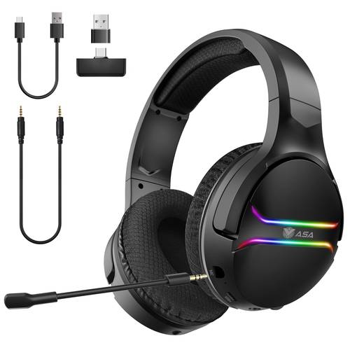 سماعة ألعاب لاسلكية ASA SMASH RGB متعددة الاتصال