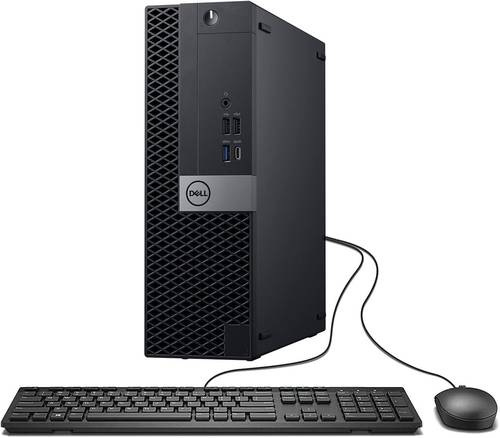 كمبيوتر مكتبي Dell Optiplex 7050 SFF بمعالج Intel i7-7700 رباعي النواة بسرعة 3.60 جيجاهرتز وذاكرة 32 جيجابايت وذاكرة تخزين 1 تيرابايت SSD وواي فاي ومنفذ HDMI وشاشة مزدوجة ودعم نظام التشغيل Windows 11 Pro بحالة ممتازة (مُجدد)