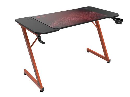 ASA Z-Model Gaming Desk with Full Mouse Pad - Orange