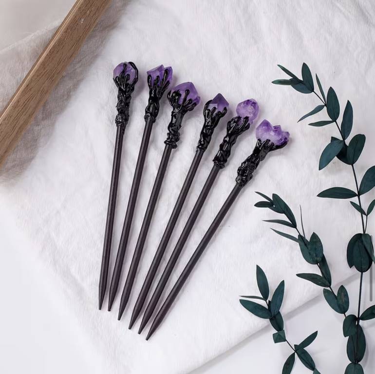 Amethyst Hairpin