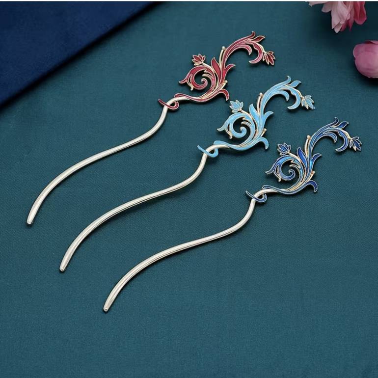 Fire Flower Hairpin