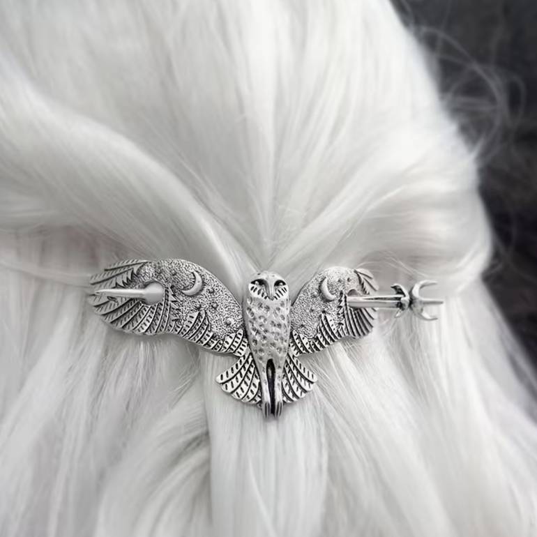 Viking Eagle Hair Set ( Pin + Barrette )