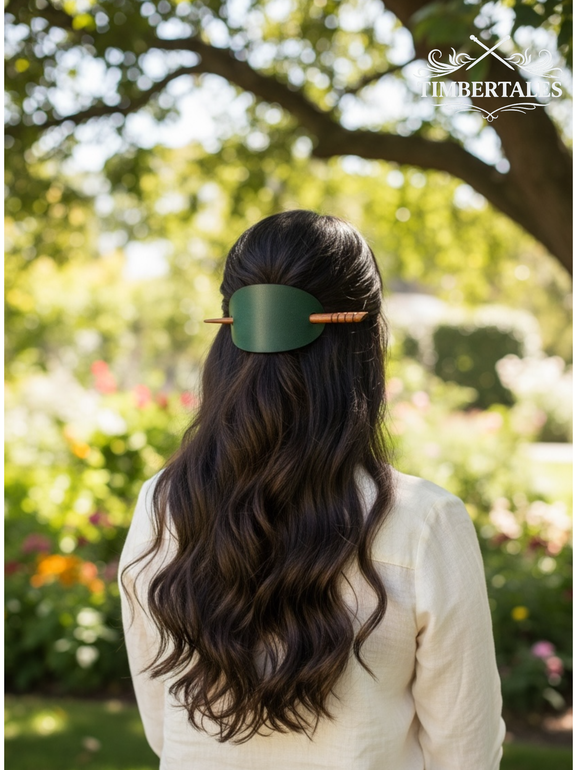 Green Hair Barrette