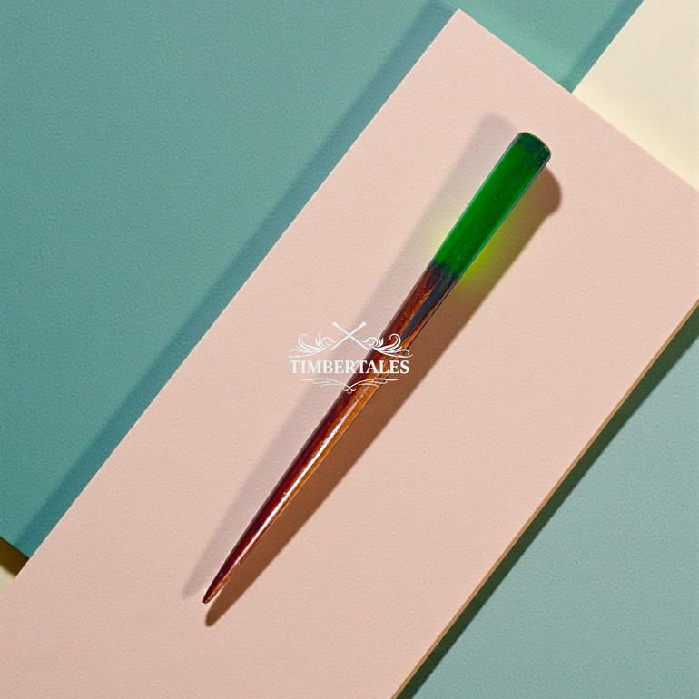 Witchy Green Hair Stick