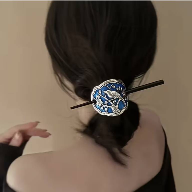 Vintage Bloom Hair Set (Pin + Barrette )