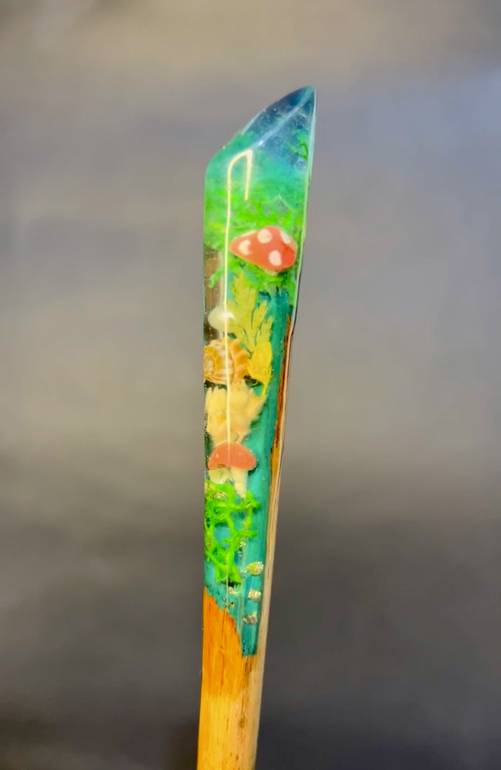 Mushroom Garden Hair Stick