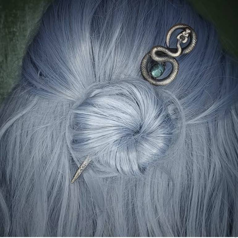 Snake Gemstone Hairpin
