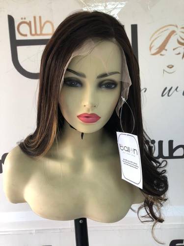 باروكة شعر طبيعي مخصل طول 20انش كثافه 200