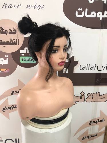 باروكة شعر طبيعي 20 انش كثافه 180 اللون اسود طبيعي جذور كامله حرير