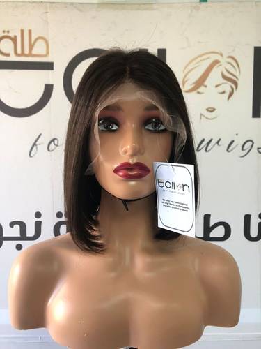 باروكة شعر طبيعي 10انش جذور اماميه فروه دانتيل 