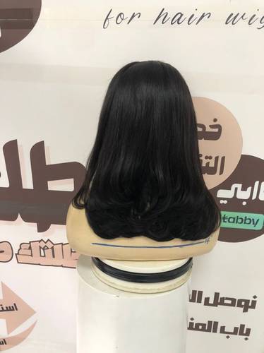 طول 14 انش كثافه 180 اللون اسود طبيعي قصه مدرجه