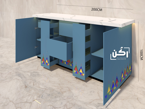 كورنر كوفي نقش جنوبي لون تيفاني - موديل 1090
