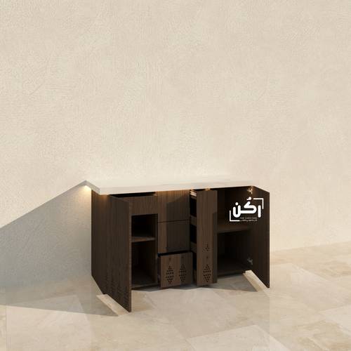كورنر كوفي طراز نجدي ألوان متعددة 150-170 سم - موديل 2040