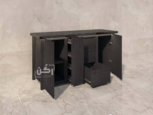  بار قهوة مودرن وسط اسود - موديل 1002