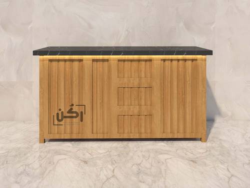 بار قهوة مودرن وسط بني فاتح - موديل 1002