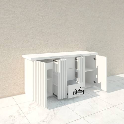 بار كوفي بشرائح طولية لون ابيض - موديل 3320