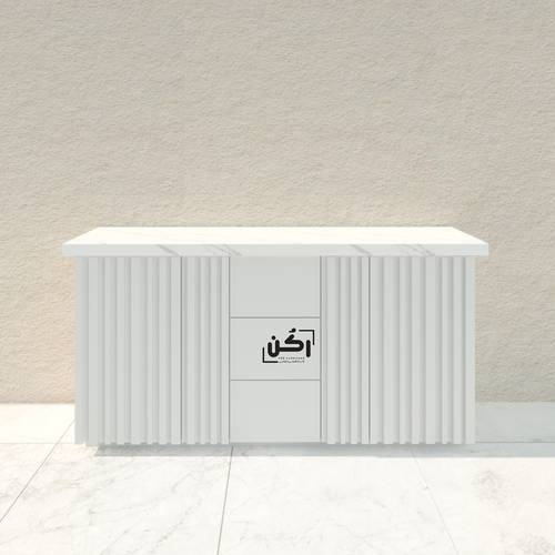 بار كوفي بشرائح طولية لون ابيض - موديل 3320