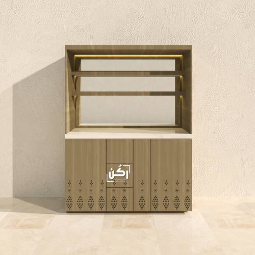 ركن القهوة بالطراز النجدي لون زيتوني فاتح - موديل 2040