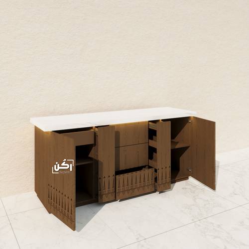 بار كوفي تراثي نجدي ألوان متعددة - موديل 3225