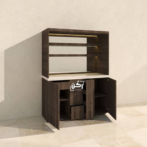 ركن القهوة بالطراز النجدي لون بني موكا - موديل 2040