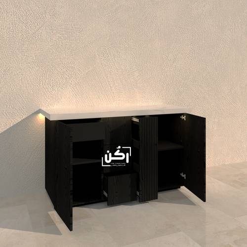 كورنر كوفي قشرة سنديان لون اسود - موديل 2030