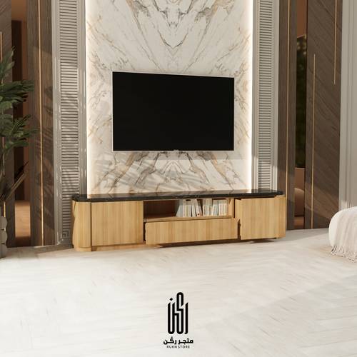 طاولة تلفاز ارابيسك ألوان متعددة - موديل 9040