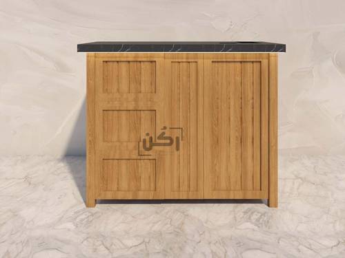 ميني بار قهوة مودرن بني فاتح - موديل 1002