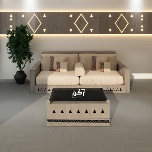 طاولة وسط نقش سلماني الوان متعددة - موديل 4030