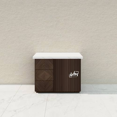 كورنر كوفي جوز فخم بني داكن - موديل 3255