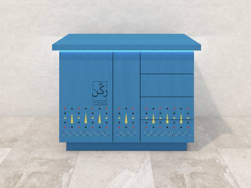 ميني ركن قهوة نقش نجدي اسود موديل 113