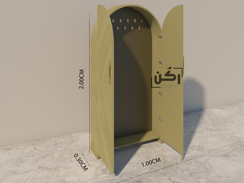 دولاب عبايات خشب سنديان - موديل 1702