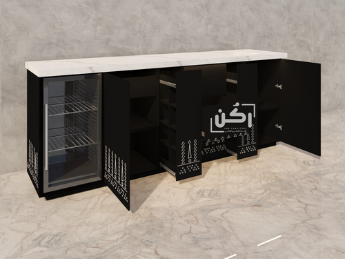 بار قهوة نجدي كبير اسود - موديل 1035