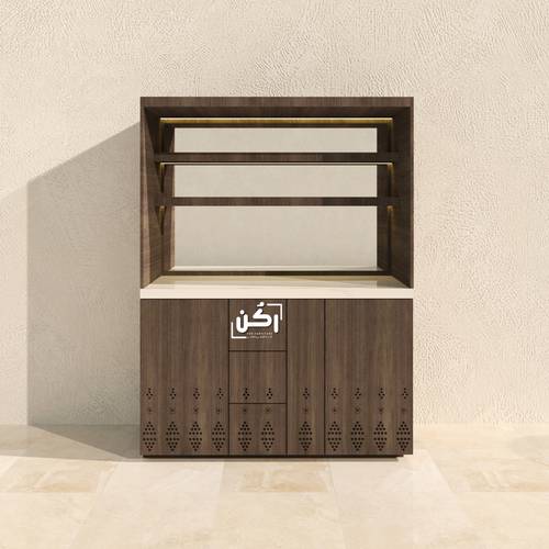 ركن القهوة بالطراز النجدي لون بني موكا - موديل 2040