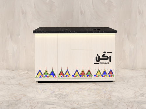 كورنر كوفي نقش جنوبي لون اوف وايت وسط - موديل 1090